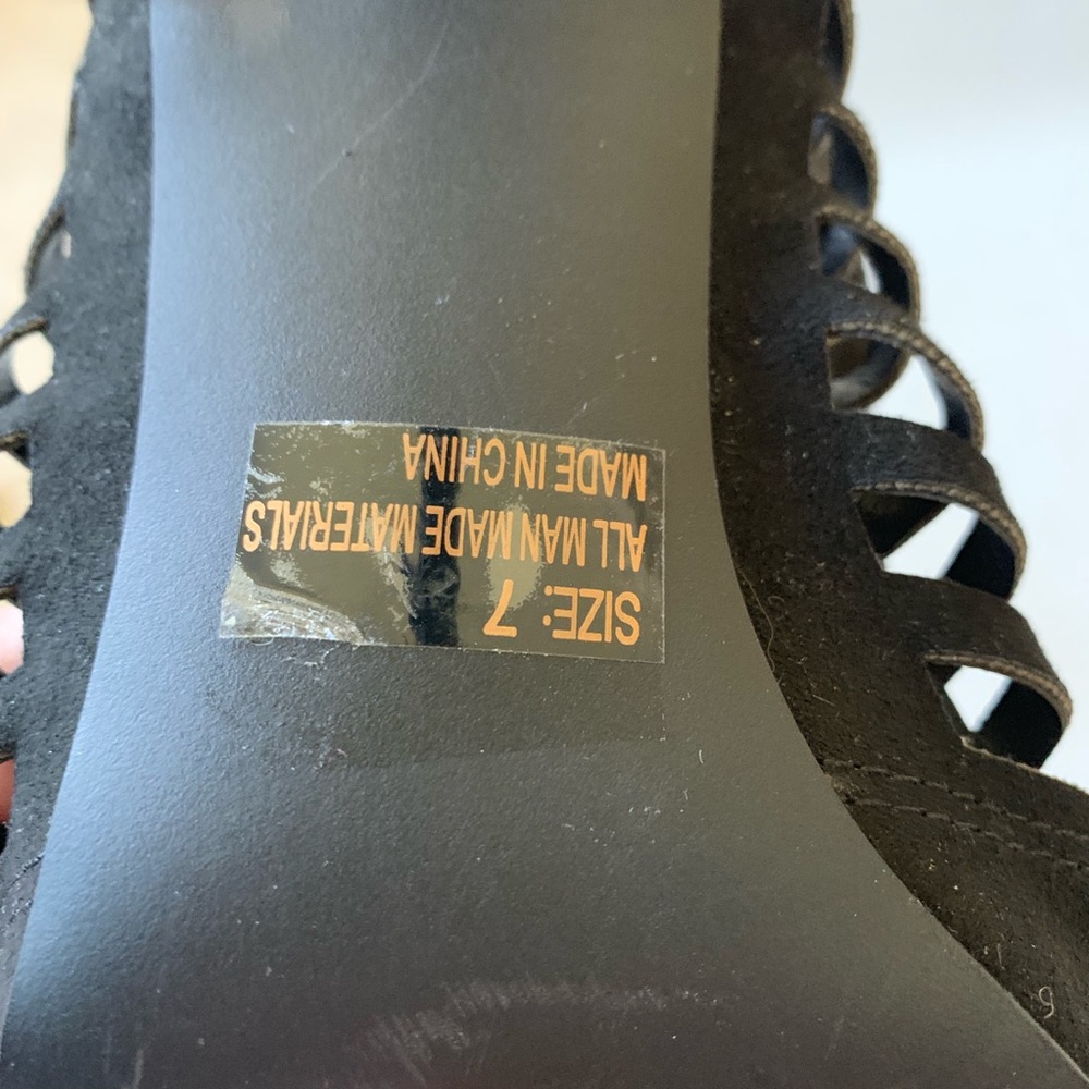 Qupid black cage heels - Picture 8 of 8